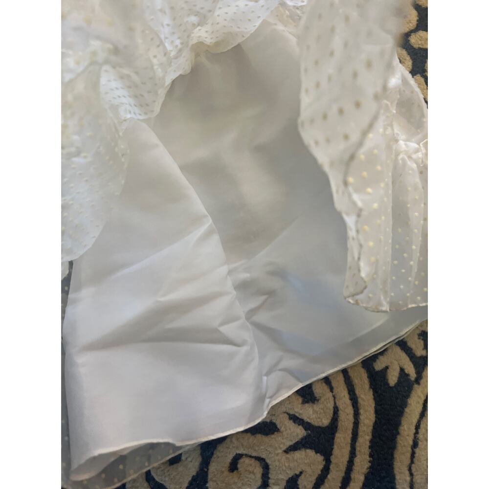 Vintage First Communion Easter White Short Sleeve Lace Dress with Veil - Picture 6 of 12